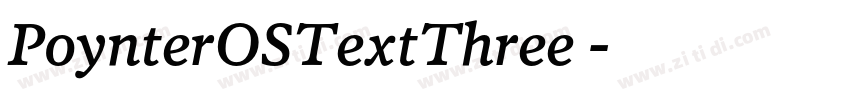 PoynterOSTextThree 字体转换